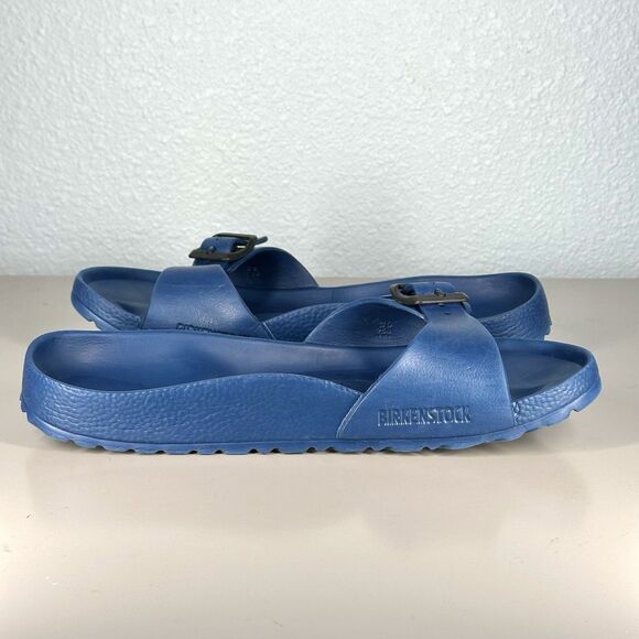 Women's Birkenstock Blue Madrid Eva Slip On Sandals Slides US Size 8-8.5 EU 39 - Picture 6 of 15